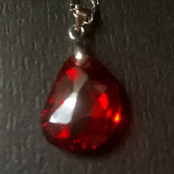 Sterling Silver Swarovski Crystal Chain & Earrings Set - Picture 5 of 8